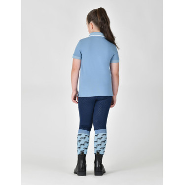 Polo manches courtes Dublin coton piqué enfant Brouillard bleu Polo manches courtes Dublin coton piqué enfant Brouillard bleu