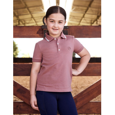 Polo manches courtes Dublin coton piqué enfant Rose poussiéreux Polo manches courtes Dublin coton piqué enfant Rose poussiéreux
