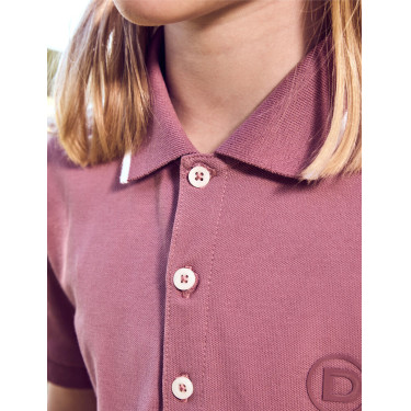 Polo manches courtes Dublin coton piqué enfant Rose poussiéreux Polo manches courtes Dublin coton piqué enfant Rose poussiéreux