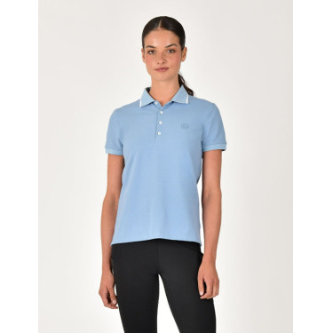 Polo manches courtes Dublin coton piqué femme Brouillard bleu Polo manches courtes Dublin coton piqué femme Brouillard bleu