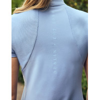 Polo manches courtes Dublin respirant fermeture à glissière 1/4 zippé femme Brouillard bleu Polo manches courtes Dublin respirant fermeture à glissière 1/4 zippé femme Brouillard bleu