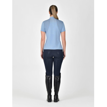 Polo manches courtes Dublin respirant fermeture à glissière 1/4 zippé femme Brouillard bleu Polo manches courtes Dublin respirant fermeture à glissière 1/4 zippé femme Brouillard bleu
