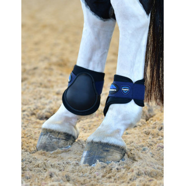 Protège-boulets Weatherbeeta Tough-Tec Prime Fetlock Noir / marine Bleu marine