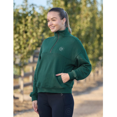 Pull polaire Dublin 1/4 zippé femme Vert émeraude foncé Pull polaire Dublin 1/4 zippé femme Vert émeraude foncé