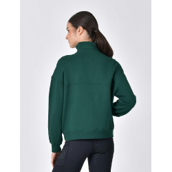 Pull polaire Dublin 1/4 zippé femme Vert émeraude foncé Pull polaire Dublin 1/4 zippé femme Vert émeraude foncé