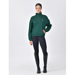 Pull polaire Dublin 1/4 zippé femme Vert émeraude foncé Pull polaire Dublin 1/4 zippé femme Vert émeraude foncé