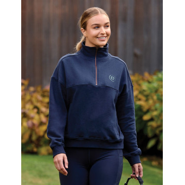 Pull polaire Dublin 1/4 zippé femme Marine Bleu marine Pull polaire Dublin 1/4 zippé femme Marine Bleu marine