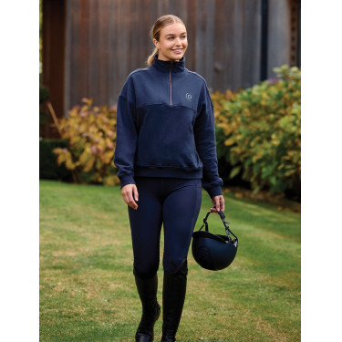 Pull polaire Dublin 1/4 zippé femme Marine Bleu marine Pull polaire Dublin 1/4 zippé femme Marine Bleu marine