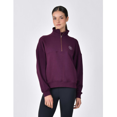 Pull polaire Dublin 1/4 zippé femme Violet pourpre Pull polaire Dublin 1/4 zippé femme Violet pourpre