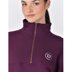 Pull polaire Dublin 1/4 zippé femme Violet pourpre Pull polaire Dublin 1/4 zippé femme Violet pourpre