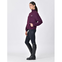 Pull polaire Dublin 1/4 zippé femme Violet pourpre Pull polaire Dublin 1/4 zippé femme Violet pourpre
