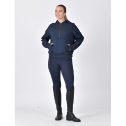 Pull-polaire Dublin capuche 1/4 zippé femme Marine Bleu marine Pull-polaire Dublin capuche 1/4 zippé femme Marine Bleu marine
