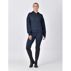 Pull-polaire Dublin capuche 1/4 zippé femme Marine Bleu marine Pull-polaire Dublin capuche 1/4 zippé femme Marine Bleu marine
