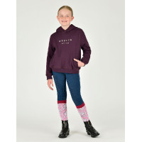 Sweat à capuche Dublin logo Lurex Lilah enfant Prune parfaite / rose gold Sweat à capuche Dublin logo Lurex Lilah enfant Prune parfaite / rose gold