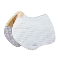 Tapis de selle Weatherbeeta forme de CSO Prime Comfy Fleece Blanc