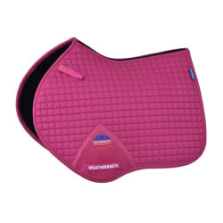 Tapis de selle Weatherbeeta Prime Air-Tec CSO Shaped Magenta brillant Rose