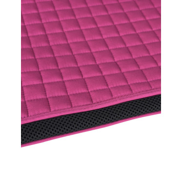 Tapis de selle Weatherbeeta Prime Air-Tec Dressage Shaped Magenta brillant Rose