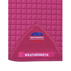 Tapis de selle Weatherbeeta Prime Air-Tec Dressage Shaped Magenta brillant Rose