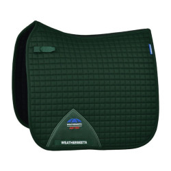 Tapis de selle Weatherbeeta Prime Air-Tec Dressage Shaped Vert forêt
