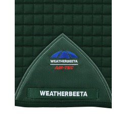 Tapis de selle Weatherbeeta Prime Air-Tec Dressage Shaped Vert forêt