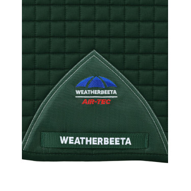 Tapis de selle Weatherbeeta Prime Air-Tec Dressage Shaped Vert forêt