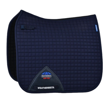Tapis de selle Weatherbeeta Prime Air-Tec Dressage Shaped Marine Bleu marine Tapis de selle Weatherbeeta Prime Air-Tec Dressage Shaped Marine Bleu marine