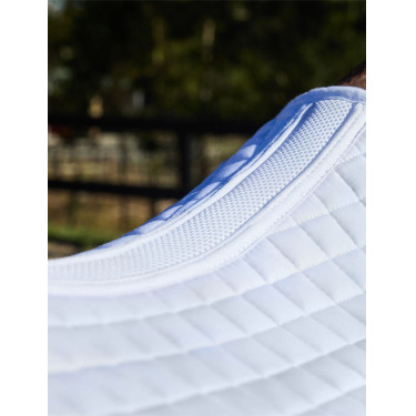 Tapis de selle Weatherbeeta Prime Air-Tec Dressage Shaped Blanc
