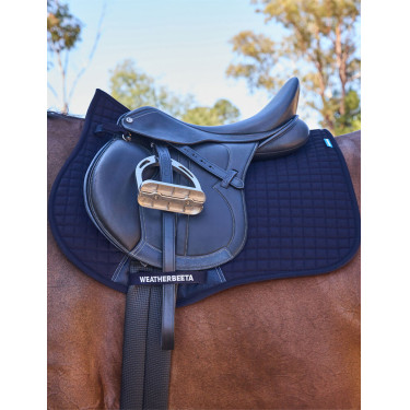 Tapis de selle Weatherbeeta Prime Air-Tec Mixte Shaped Marine Bleu marine