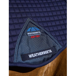 Tapis de selle Weatherbeeta Prime Air-Tec Mixte Shaped Marine Bleu marine