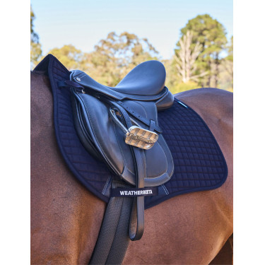 Tapis de selle Weatherbeeta Prime Air-Tec Mixte Shaped Marine Bleu marine