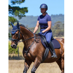 Tapis de selle Weatherbeeta Prime Air-Tec Mixte Shaped Marine Bleu marine