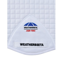 Tapis de selle Weatherbeeta Prime Air-Tec Mixte Shaped Blanc