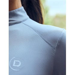 Top d'équitation manches longues Dublin respirant femme Brouillard bleu