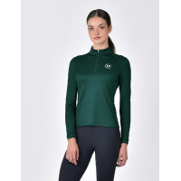 Top d'équitation manches longues Dublin respirant femme Vert émeraude foncé Top d'équitation manches longues Dublin respirant femme Vert émeraude foncé