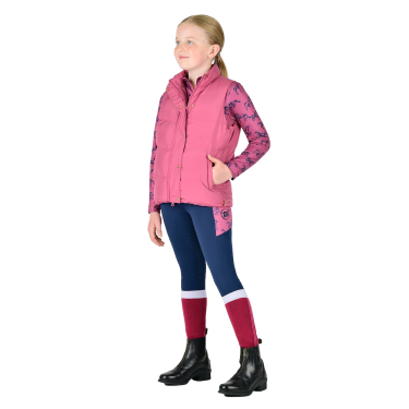 Veste sans manches matelassé polaire Dublin Patrice Everyday enfant Rouge violet