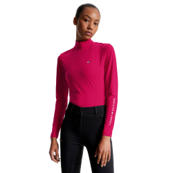 Base Layer Tommy Hilfiger Equestrian manches longues et col femme Cherry Base Layer Tommy Hilfiger Equestrian manches longues et col femme Cherry