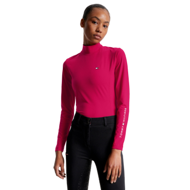 Base Layer Tommy Hilfiger Equestrian manches longues et col femme Cherry Base Layer Tommy Hilfiger Equestrian manches longues et col femme Cherry