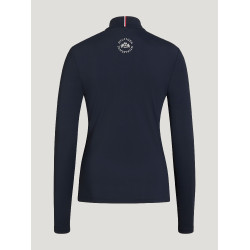 Base Layer Tommy Hilfiger Equestrian Milo 1/4 zip femme Desert sky Bleu Base Layer Tommy Hilfiger Equestrian Milo 1/4 zip femme Desert sky Bleu