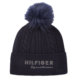 Bonnet à pompom Tommy Hilfiger Equestrian Perry Desert sky Bleu Bonnet à pompom Tommy Hilfiger Equestrian Perry Desert sky Bleu