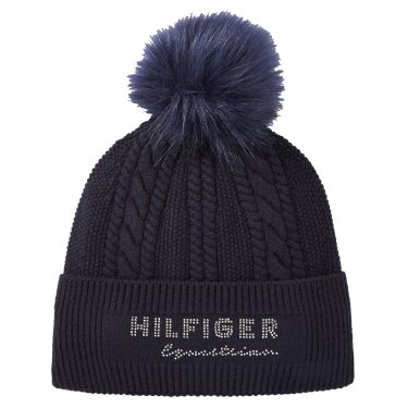 Bonnet à pompom Tommy Hilfiger Equestrian Perry Desert sky Bleu Bonnet à pompom Tommy Hilfiger Equestrian Perry Desert sky Bleu