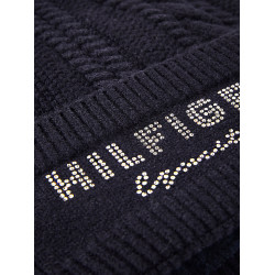 Bonnet à pompom Tommy Hilfiger Equestrian Perry Desert sky Bleu Bonnet à pompom Tommy Hilfiger Equestrian Perry Desert sky Bleu