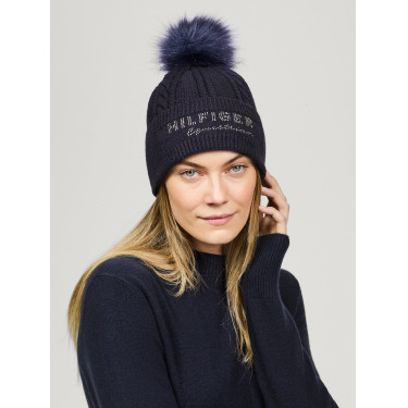 Bonnet à pompom Tommy Hilfiger Equestrian Perry Desert sky Bleu Bonnet à pompom Tommy Hilfiger Equestrian Perry Desert sky Bleu