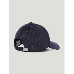 Casquette Tommy Hilfiger Equestrian velours côtelé Watson Desert sky Bleu