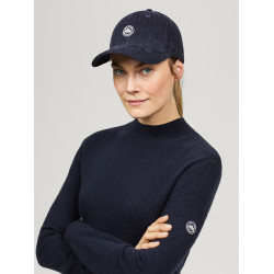 Casquette Tommy Hilfiger Equestrian velours côtelé Watson Desert sky Bleu
