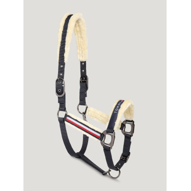 Licol et longe Tommy Hilfiger Equestrian Yale avec fourrure Desert sky Bleu Licol et longe Tommy Hilfiger Equestrian Yale avec fourrure Desert sky Bleu
