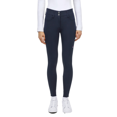 Pantalon Tommy Hilfiger Equestrian Victoria full grip femme Desert sky Bleu
