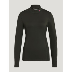 Polo col roulé Tommy Hilfiger Equestrian Ava femme Noir