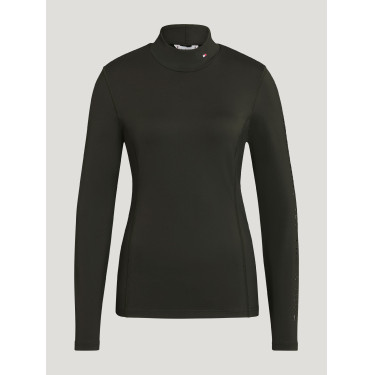 Polo col roulé Tommy Hilfiger Equestrian Ava femme Noir