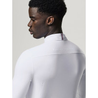 Polo de concours manches longues Tommy Hilfiger Equestrian Eaton homme Blanc optique Polo de concours manches longues Tommy Hilfiger Equestrian Eaton homme Blanc optique