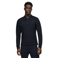 Polo manches longues Tommy Hilfiger Equestrian Erwin homme Desert sky Bleu